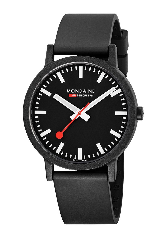 Mondaine SBB Essence Armbanduhr Schwarz MS1.41120.RB