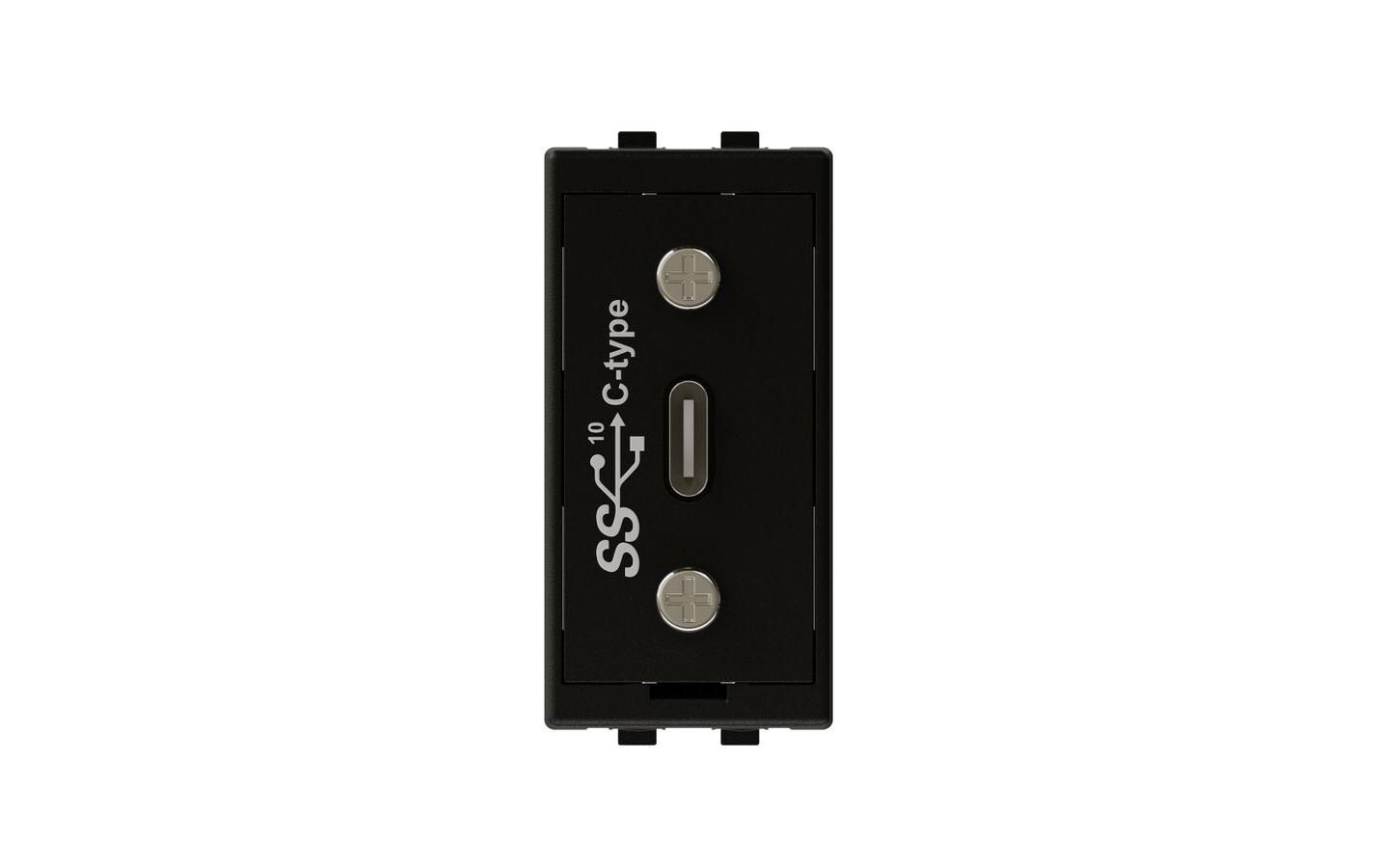 Modul 45 x 22.5 mm, 1x USB-C 3.1 Data, AnthrazitMultimedia-Modul mit USB-Typ-C-Kopplung