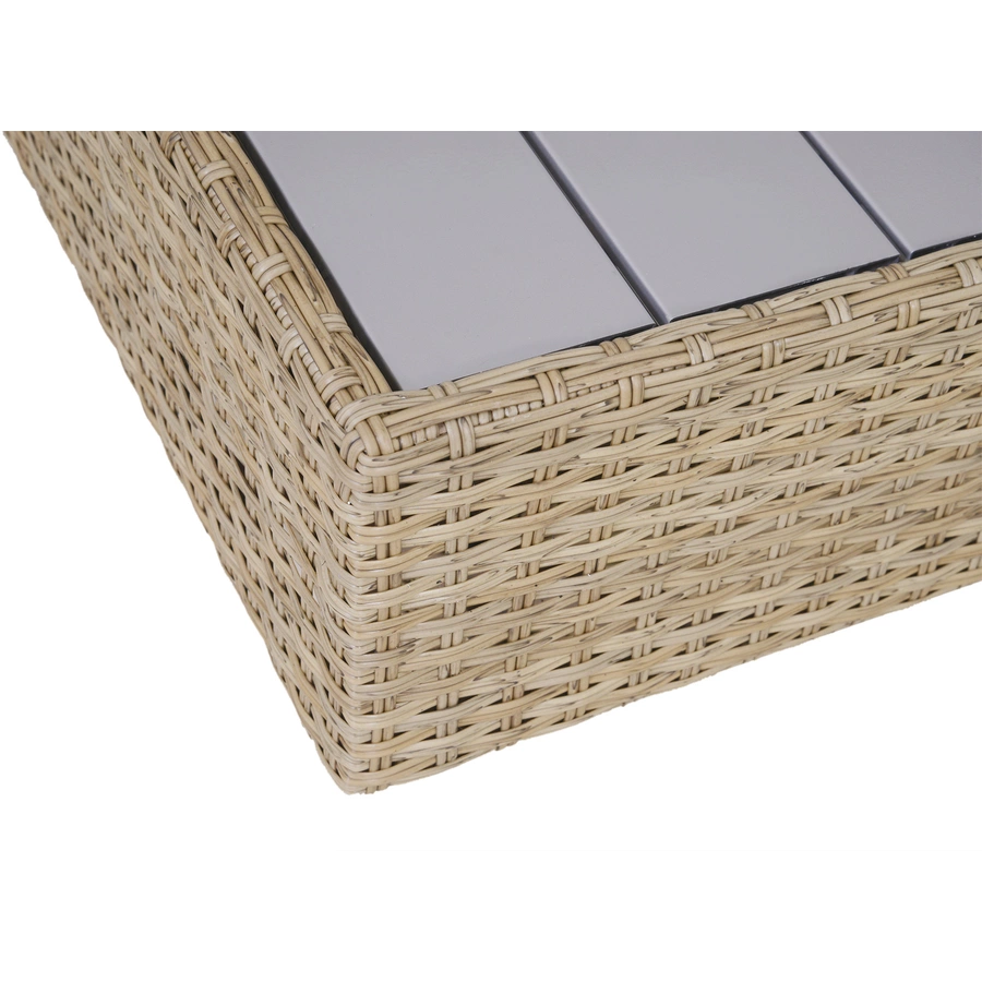 Outsunny Luxus Polyrattan Loungeset beige