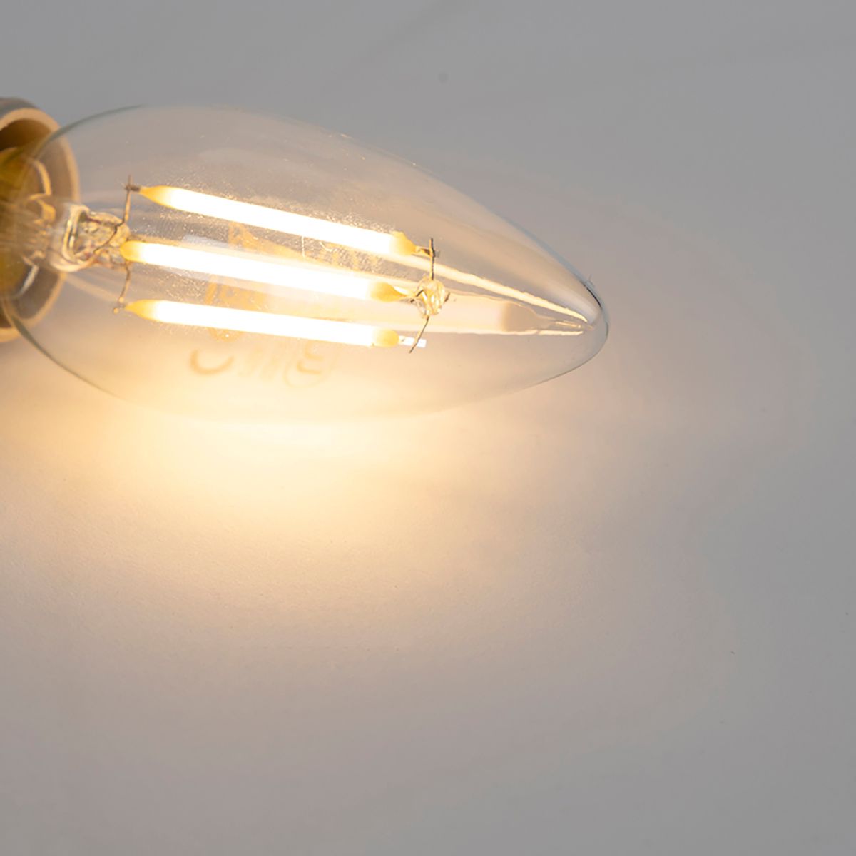 Set van 5 E14 dimbare LED kaarslampen B35 helder 3W 250 lm 2700K