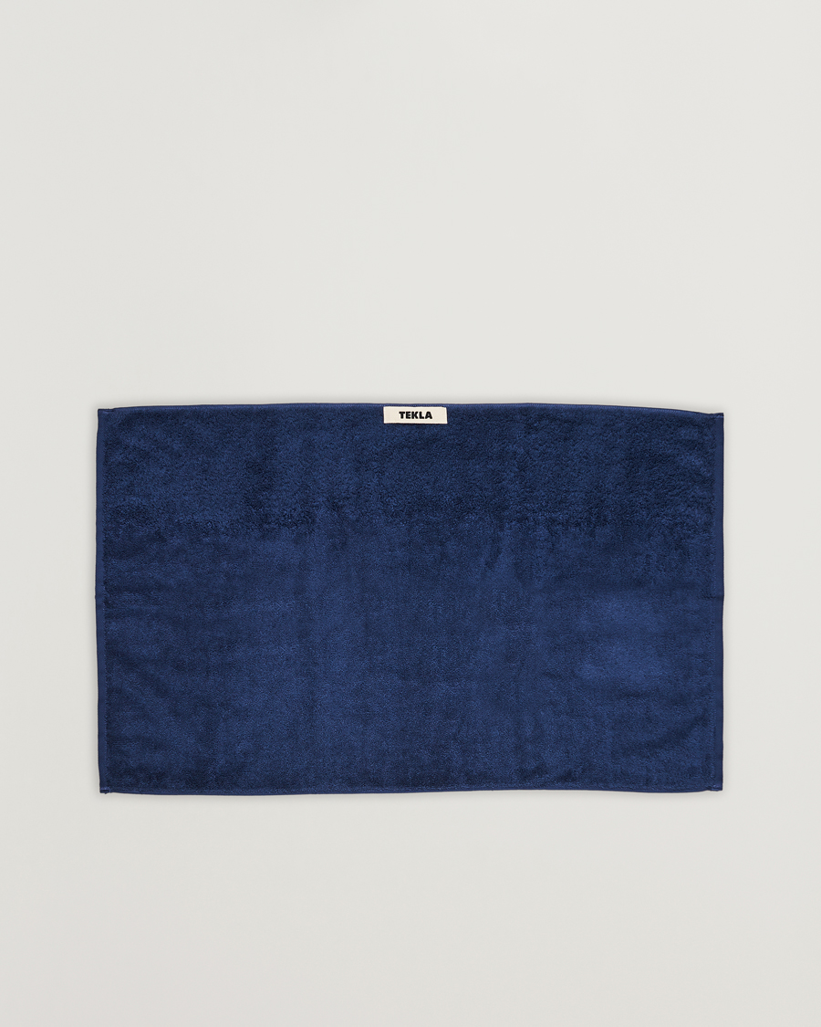 Tekla Organic Terry Hand Towel Navy