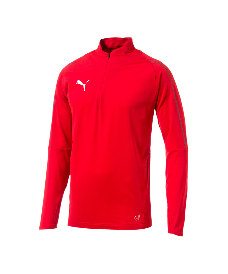 PUMA FINAL Training 1/4 Zip Top Rot Schwarz F01