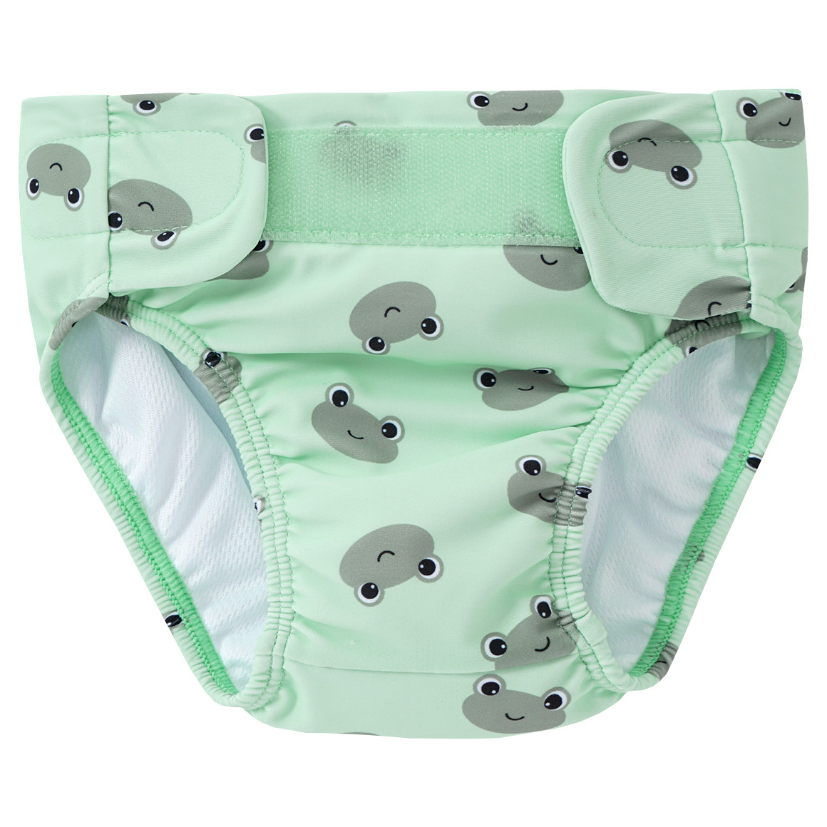 Topomini Baby Badewindel mit Frosch-Motiven hellgrün