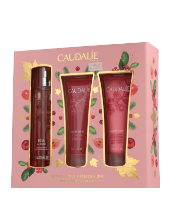 Caudalie Rose de Vigne Set mit Eau Fraîche Spray 50ml-50ml-50ml