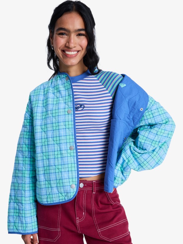 Seaside Resort Veste ample molletonnée Bleu Femme