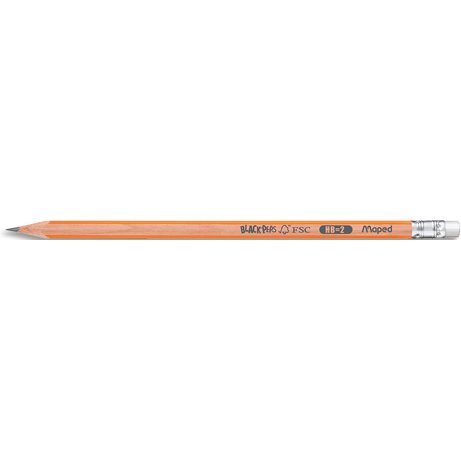 Crayon BLACK'PEPS, avec gomme, degré de dureté: HB