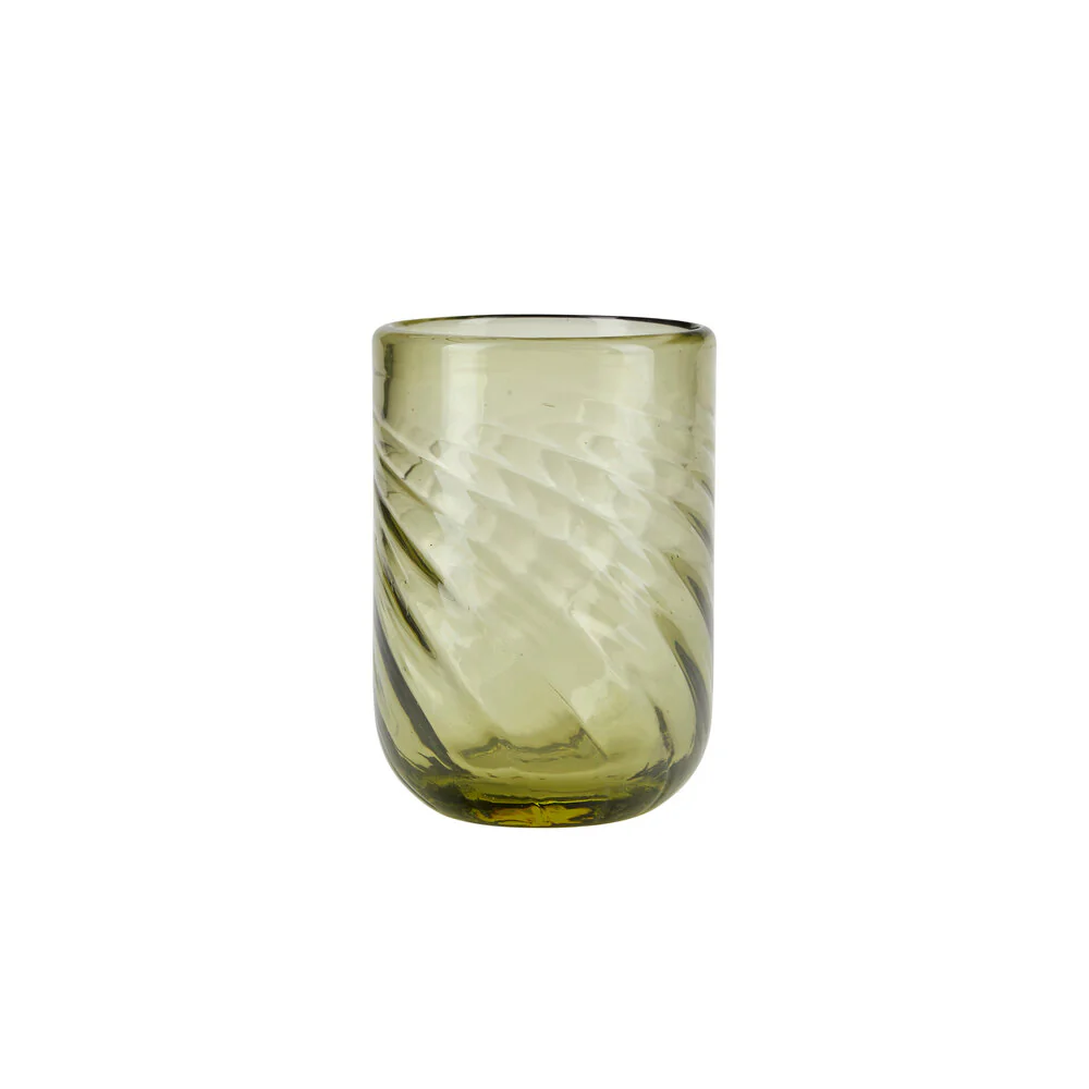 Bahne Interior  Twist vandglas - grøn