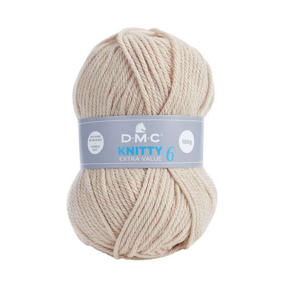 Pelote de laine DMC Knitty 6, 137m environ - Coloris 936