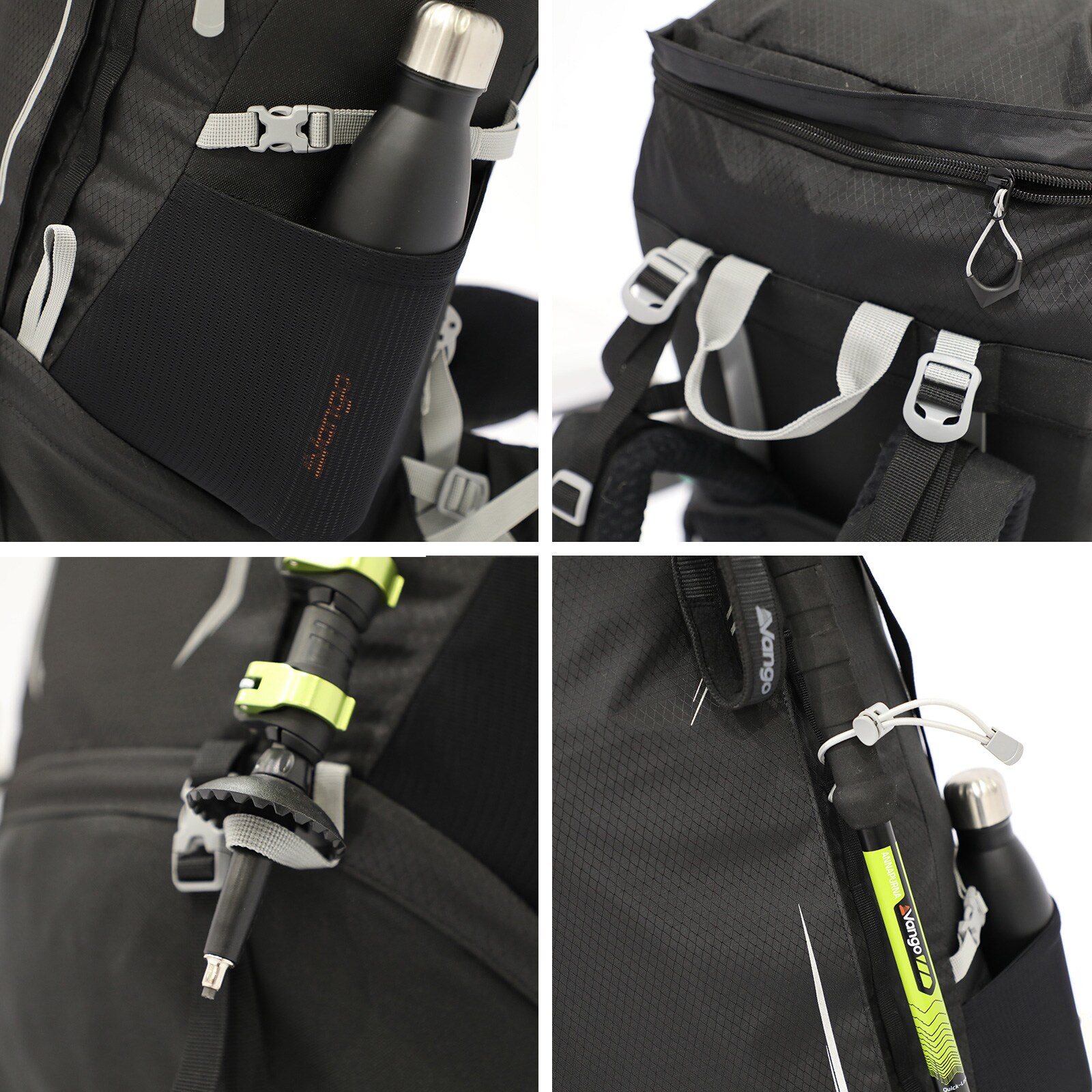 VANGO Trekkingrucksack Denali Pro S 60:70 L Outdoor Wander Rucksack Regenschutz Farbe: black