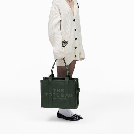 Marc Jacobs The Leather Large Tote Bag, Ivy