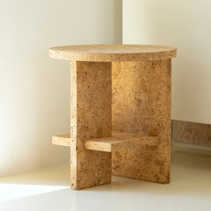 NINE - Tee Beistelltisch rund Ø 40 cm, Eiche