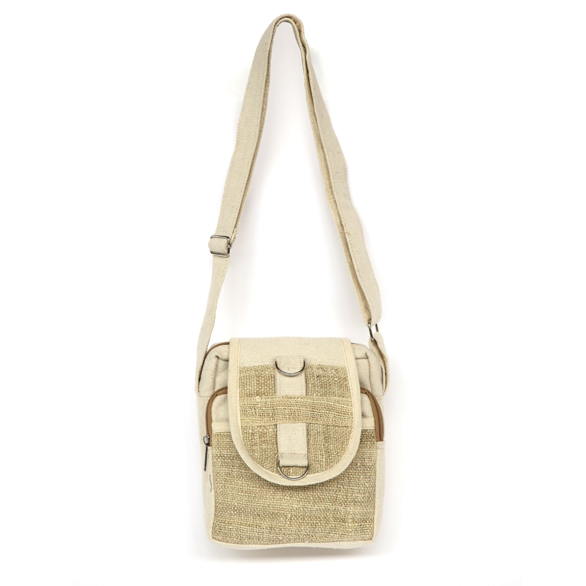 Umhängetasche 'Hanf', natur-beige, H 20 cm, B 16 cm, L 8 cm günstig bestellen