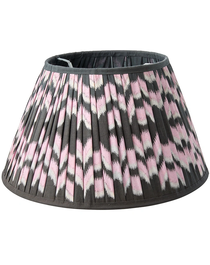 Lampenschirm DIP DYE LARGE (Ø40) in grau/rosa