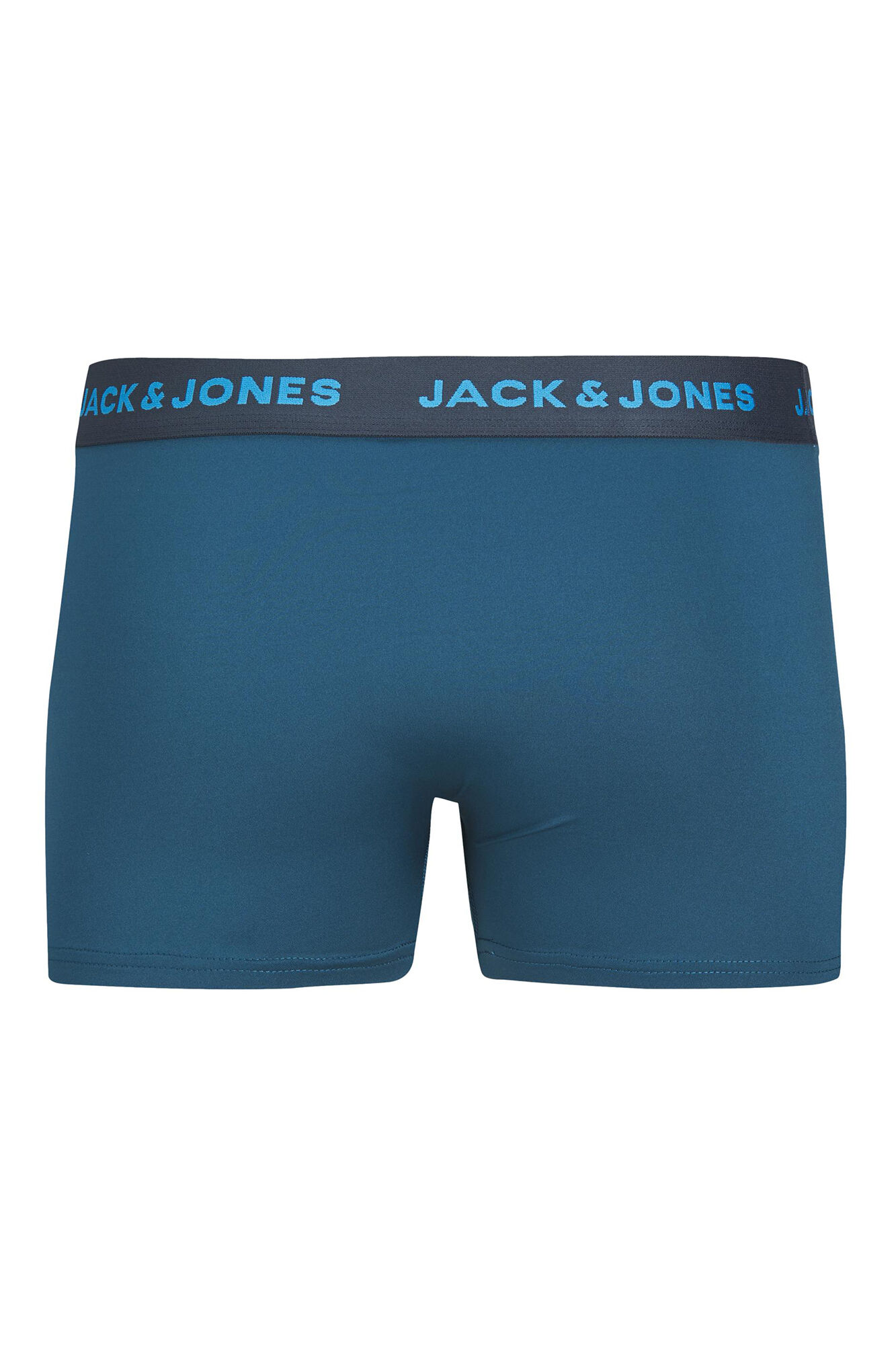 Conjunto de 3 cuecas boxer de algodão combinando.