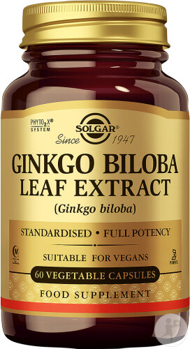 Solgar Ginkgo Biloba Leaf Extract 60 Gélules