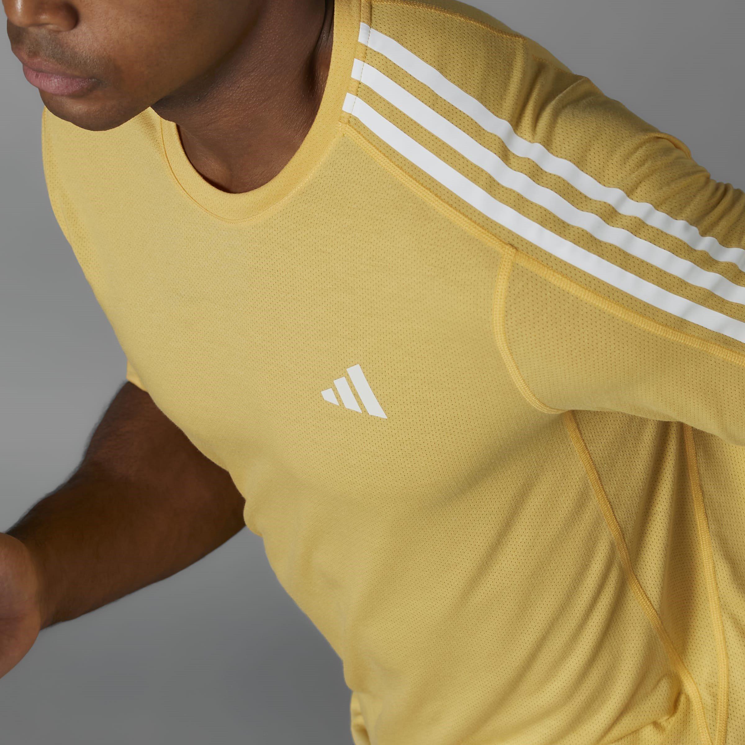 adidas Own the Run 3 Stripes T Shirt Mens
