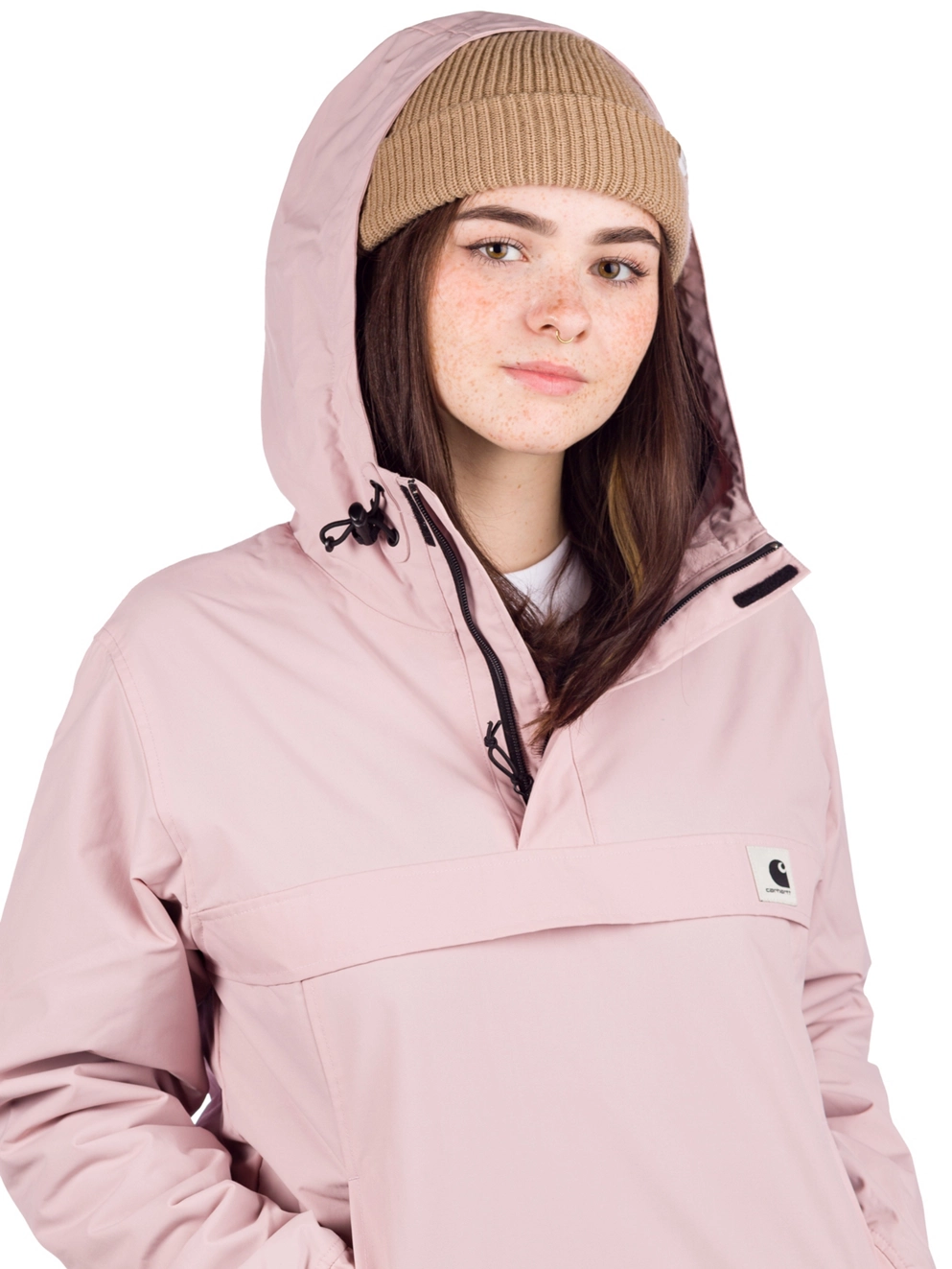 Carhartt WIP Nimbus Pullover Anorak frosted pink