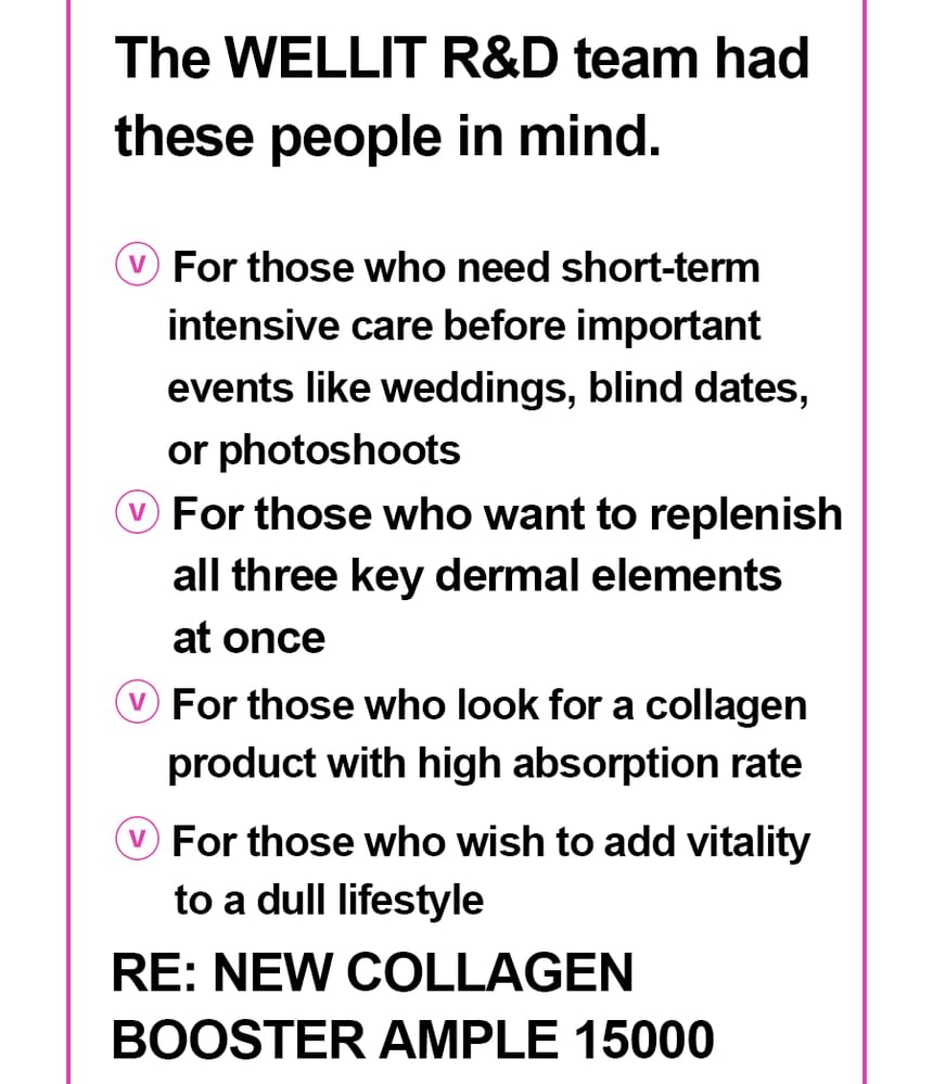 WELLIT - Re:new Collagen Booster Ample 15000