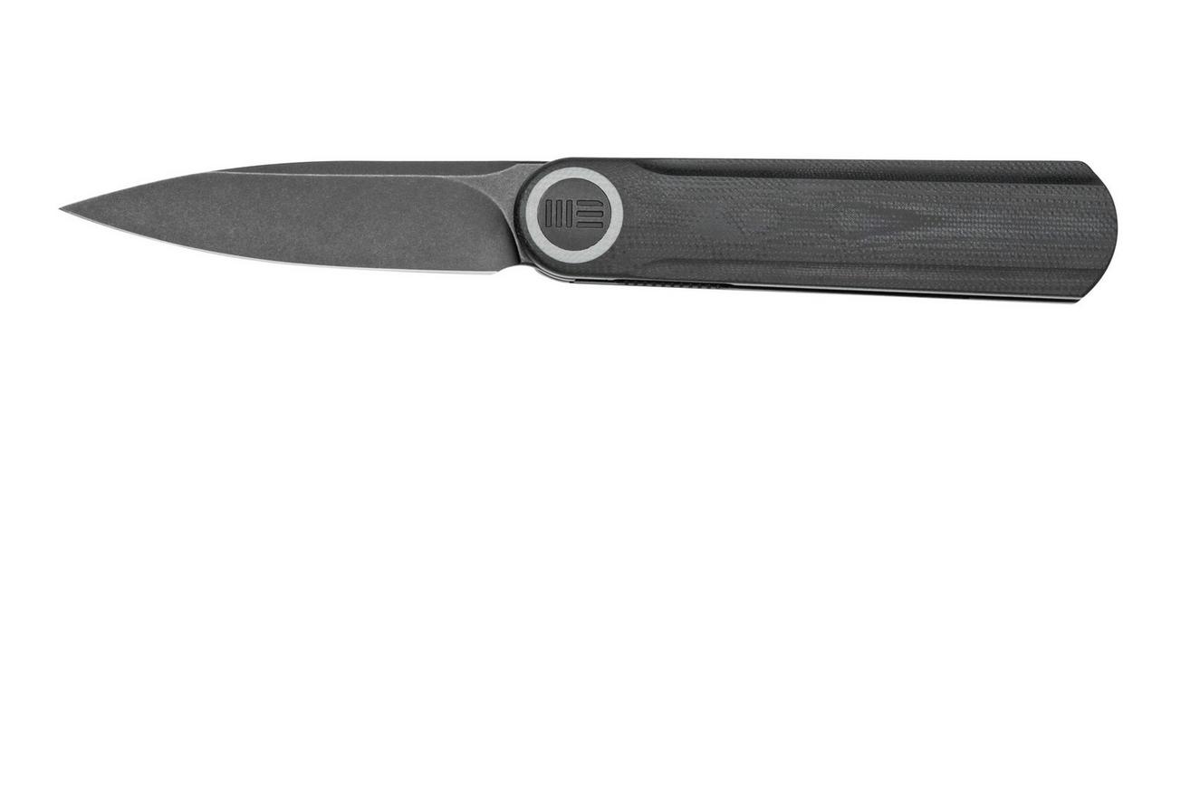 WE Knife Eidolon Drop Point, Integral Black G10 WE19074A-D zakmes, Justin Lundquist design