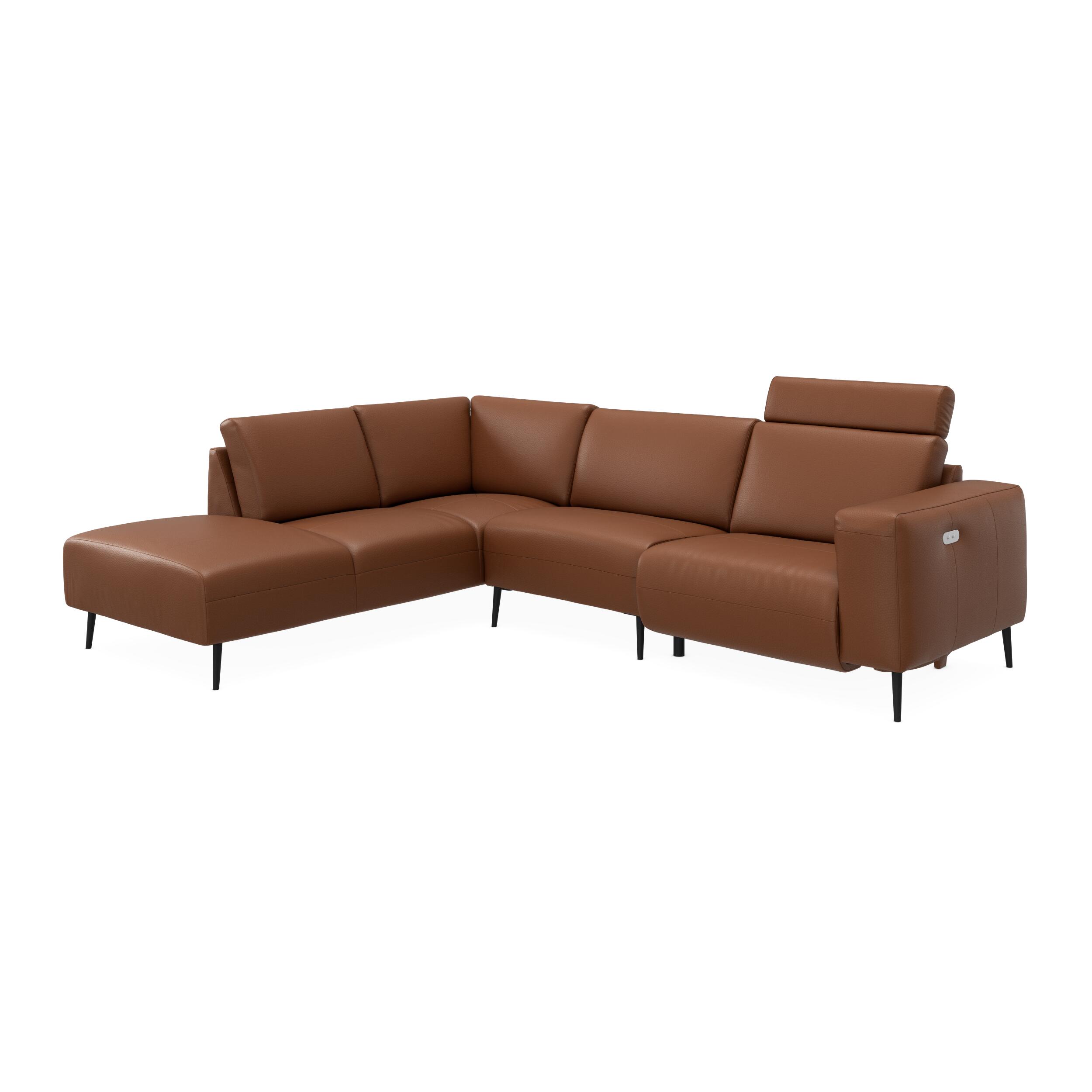 Remus venstrevendt sofa med pufafslutning