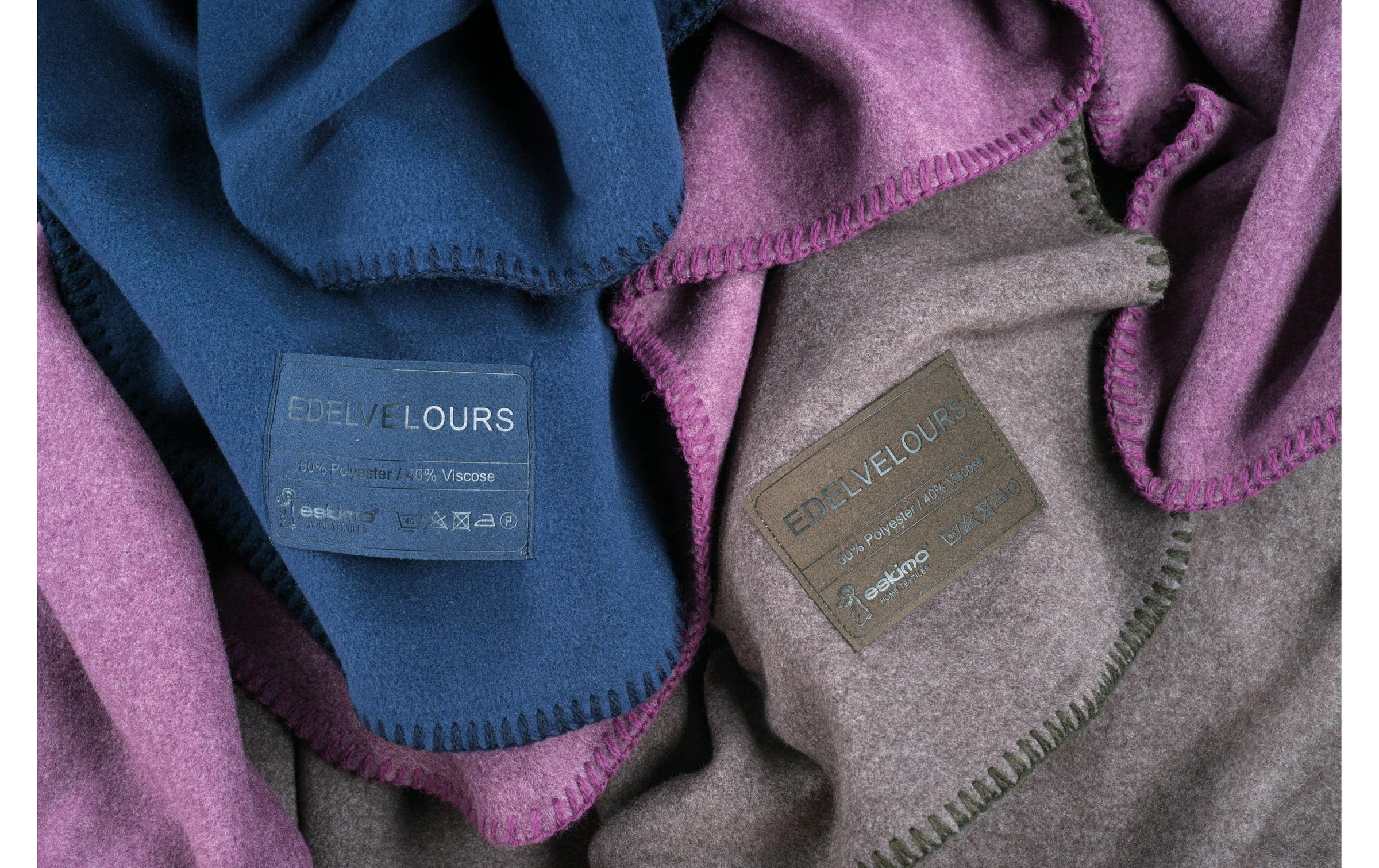 Eskimo Wohndecke »Edelvelours Anthrazit«