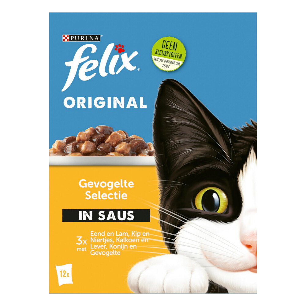 Felix Original Gevogelte Selectie in Saus12 x 85 gr
