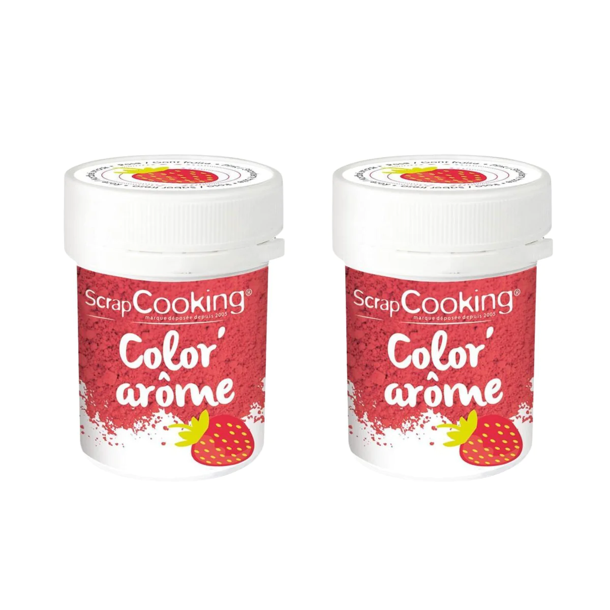 Colorant alimentaire rose arôme fraise 20 g Scrapcooking