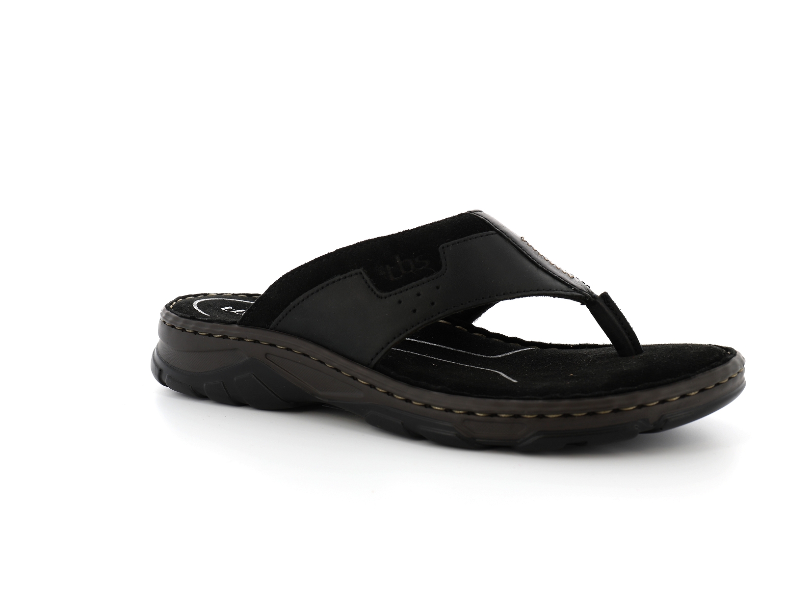 Tbs-JAFFARE Cuir gras Noir