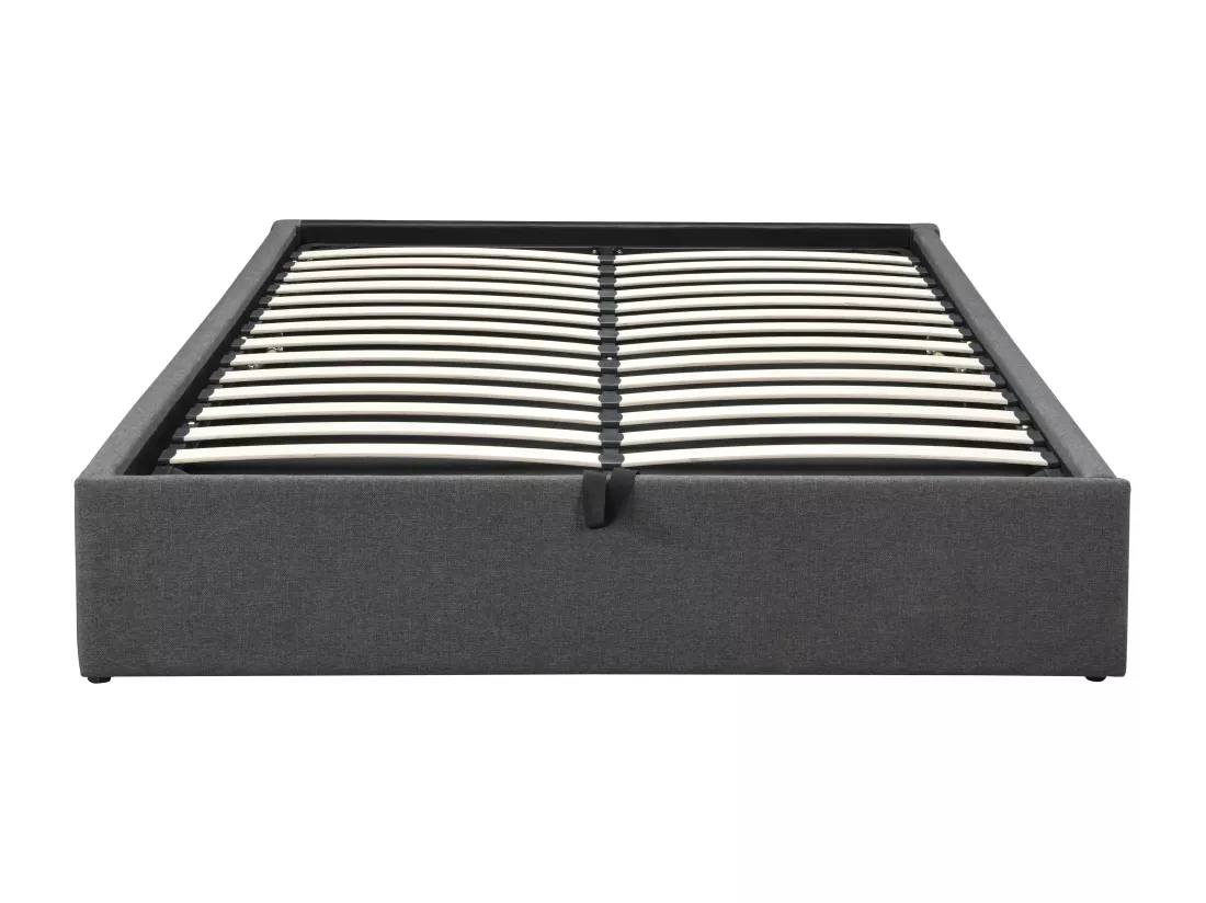 Sommier coffre et tiroir 160 x 200 cm - Gris anthracite - OSLA de YSMÉE