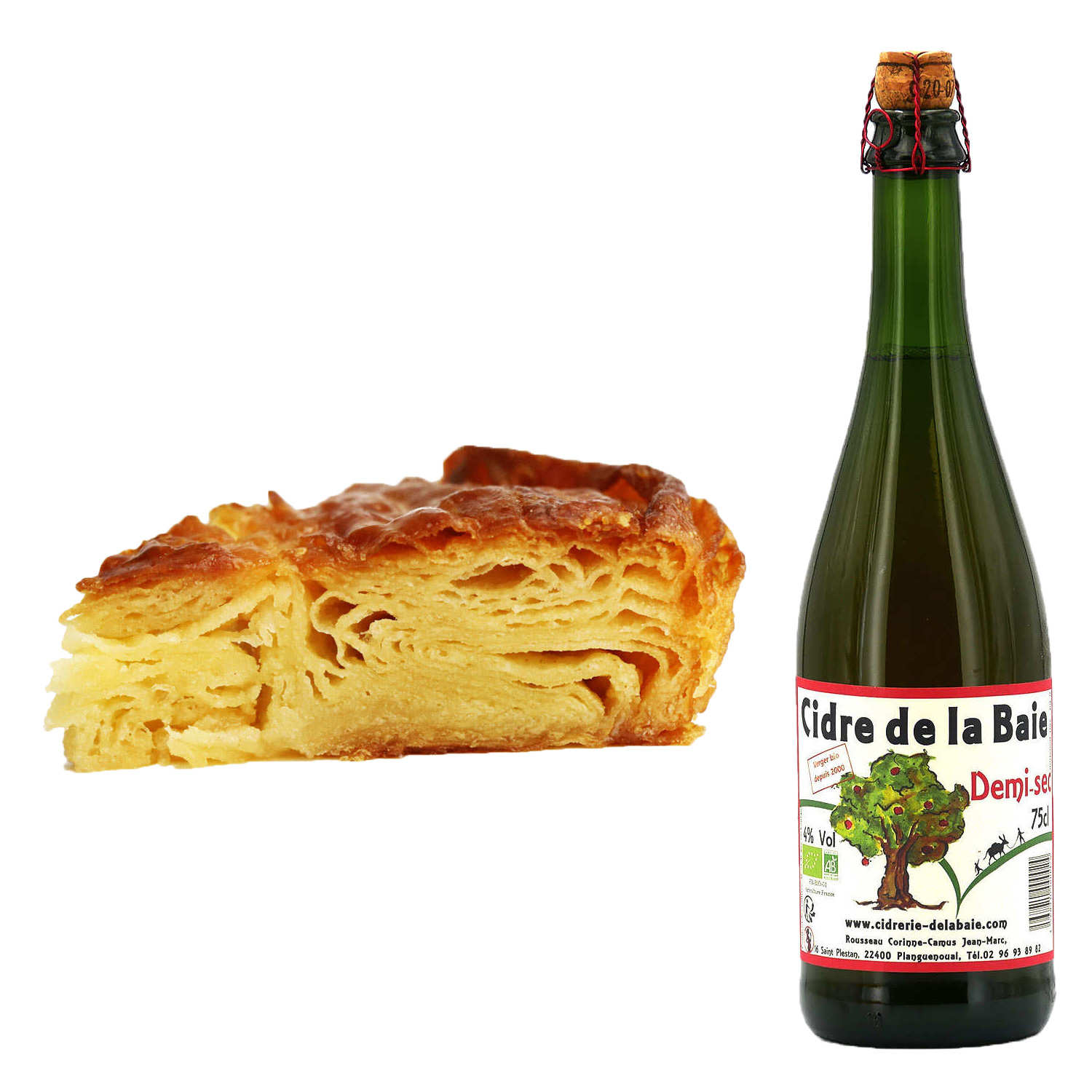 Lot Kouign-Amann Maison G. Larnicol (4 parts) + cidre breton