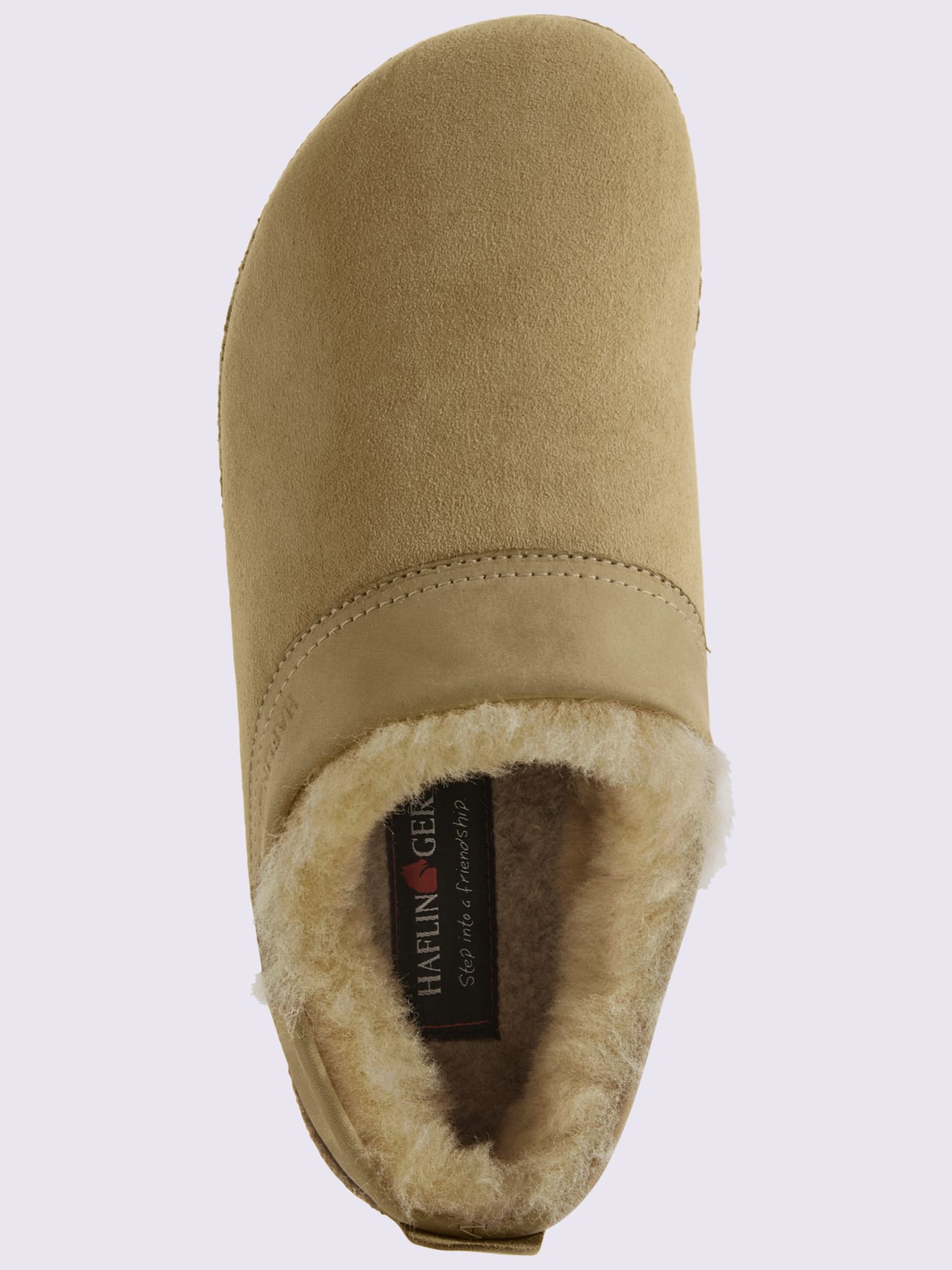 Chaussons cuir d'agneau souple