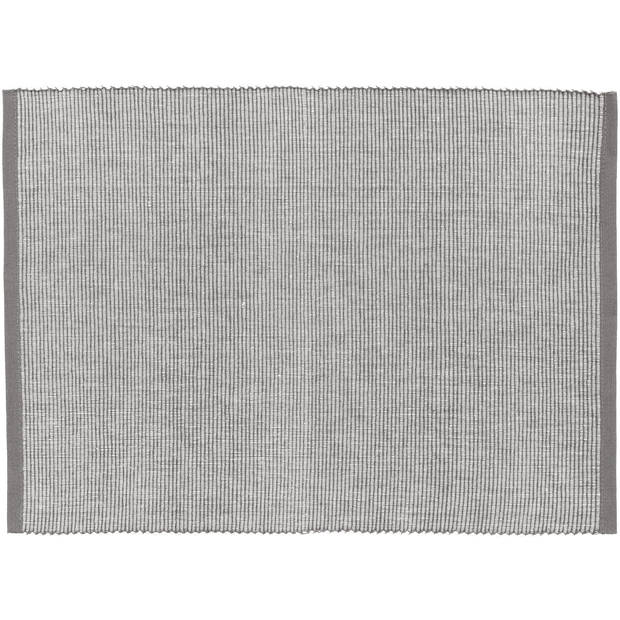 Blokker Placemat Como - 30x45 cm - 2 stuks - Grijs