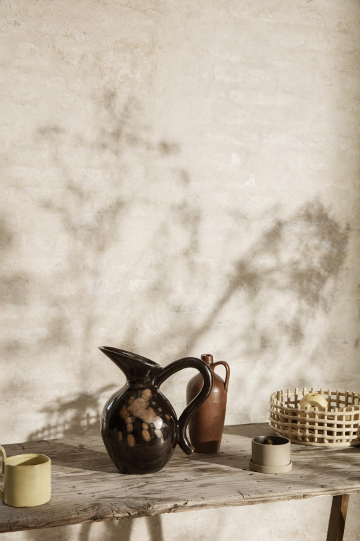 Ferm Living Ceramic basket opbergmand centerpiece Cashmere