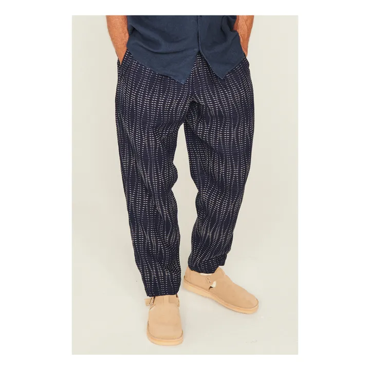 YMC Pantalon Alva Skate Laine et Coton | Bleu indigo
