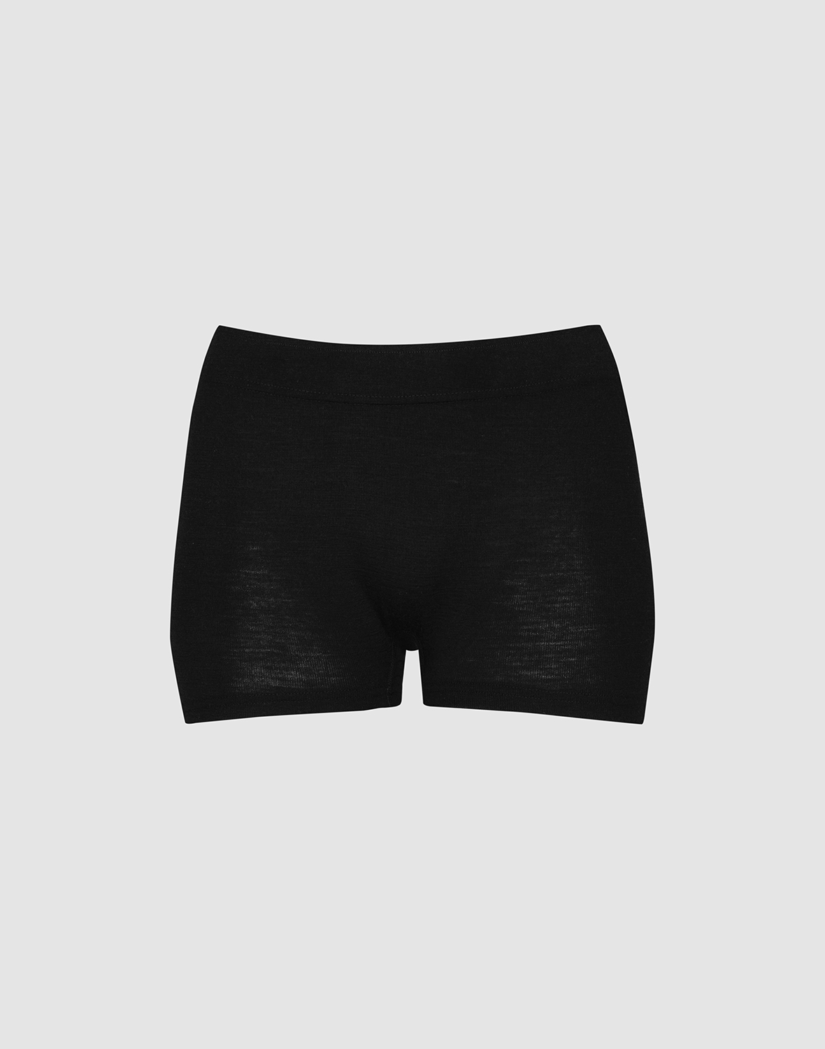 Minishorts van merinowol voor dames in Zwart
