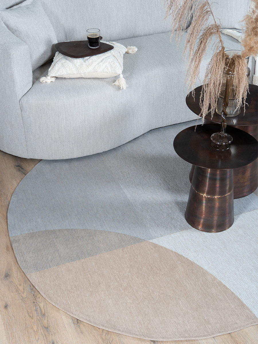 Vloerkleed Eli Beige – Ovaal 160 x 230 cm