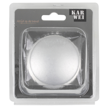 Karwei knopkruk rond rozet aluminium