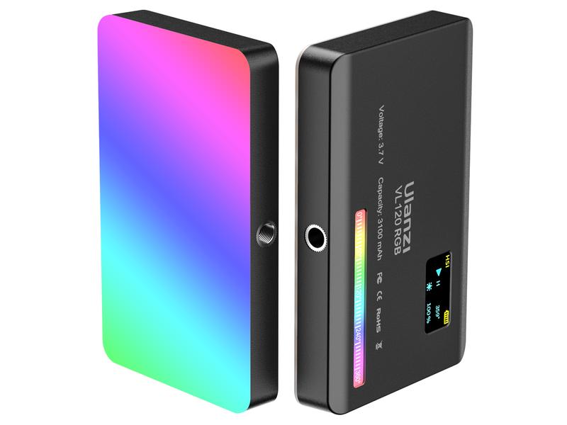 Ulanzi Videoleuchte VL120RGB Kompakte Videoleuchte mit Lichteffekten