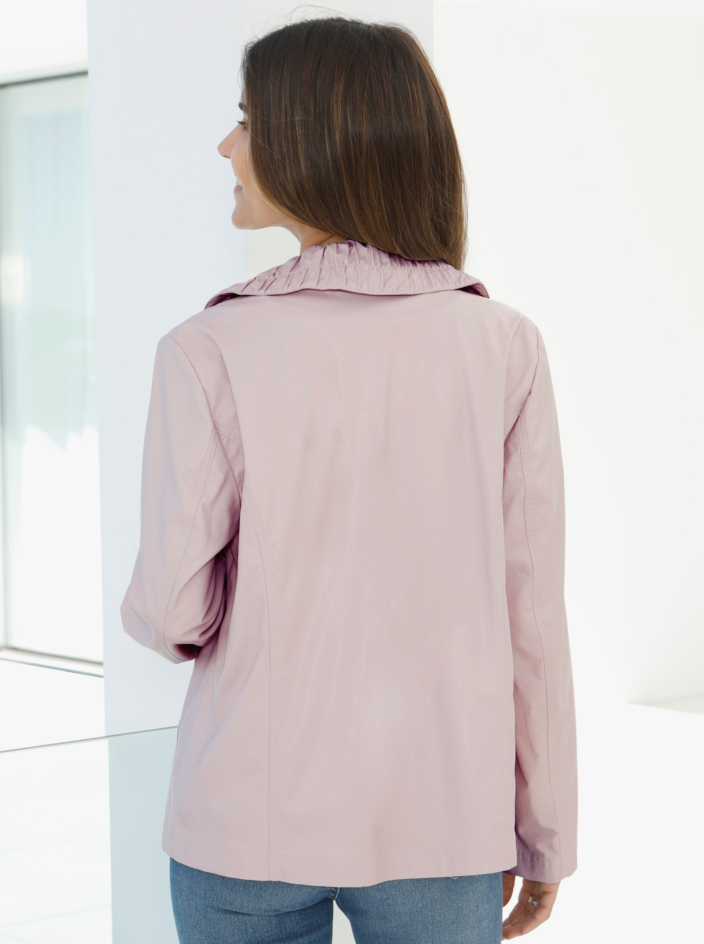 Lederimitatjacke mit Zier-Reißverschlüssen