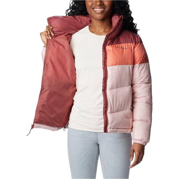 Doudoune COLUMBIA PUFFECT COLOR BLOCK JKT W DUSTY PINK/FADED PEACH/BEETROOT