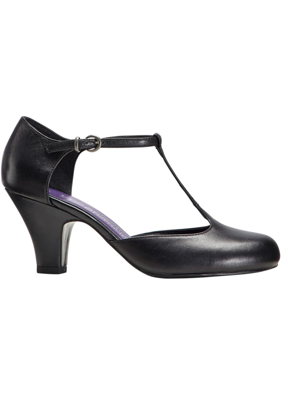 Escarpins à bride en cuir