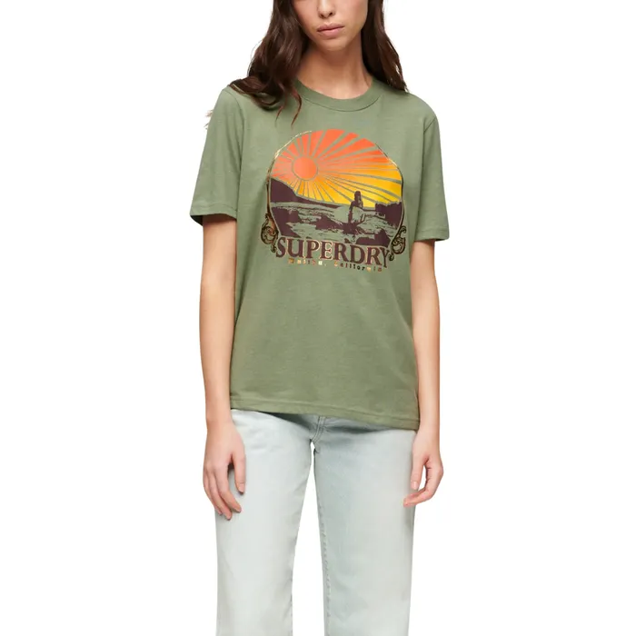 Superdry Travel Souvenir Shirt Dames