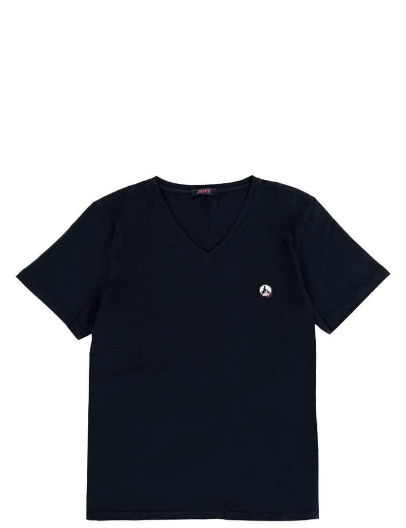 JOTT T-SHIRT HOMME MANCHES COURTES COL V BENITO NOIR