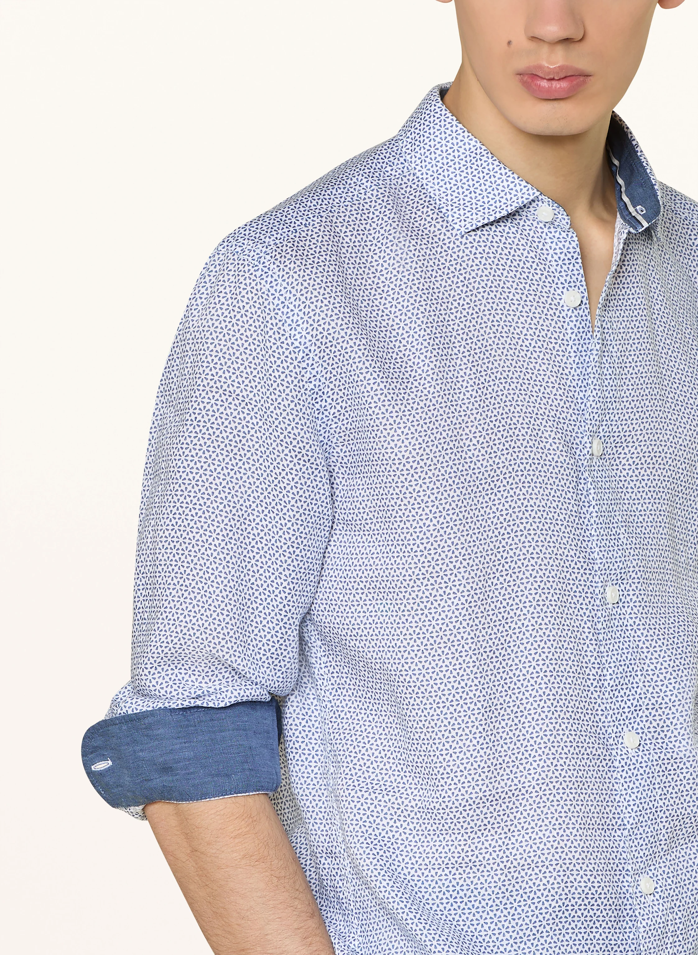 OLYMP Hemd Casual regular fit aus Leinen