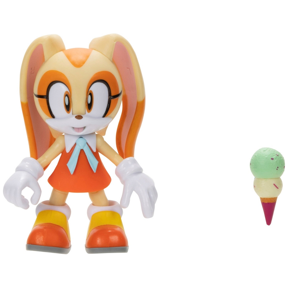 Sonic the Hedgehog 10 cm moderne cremefarbene Figur mit Ring