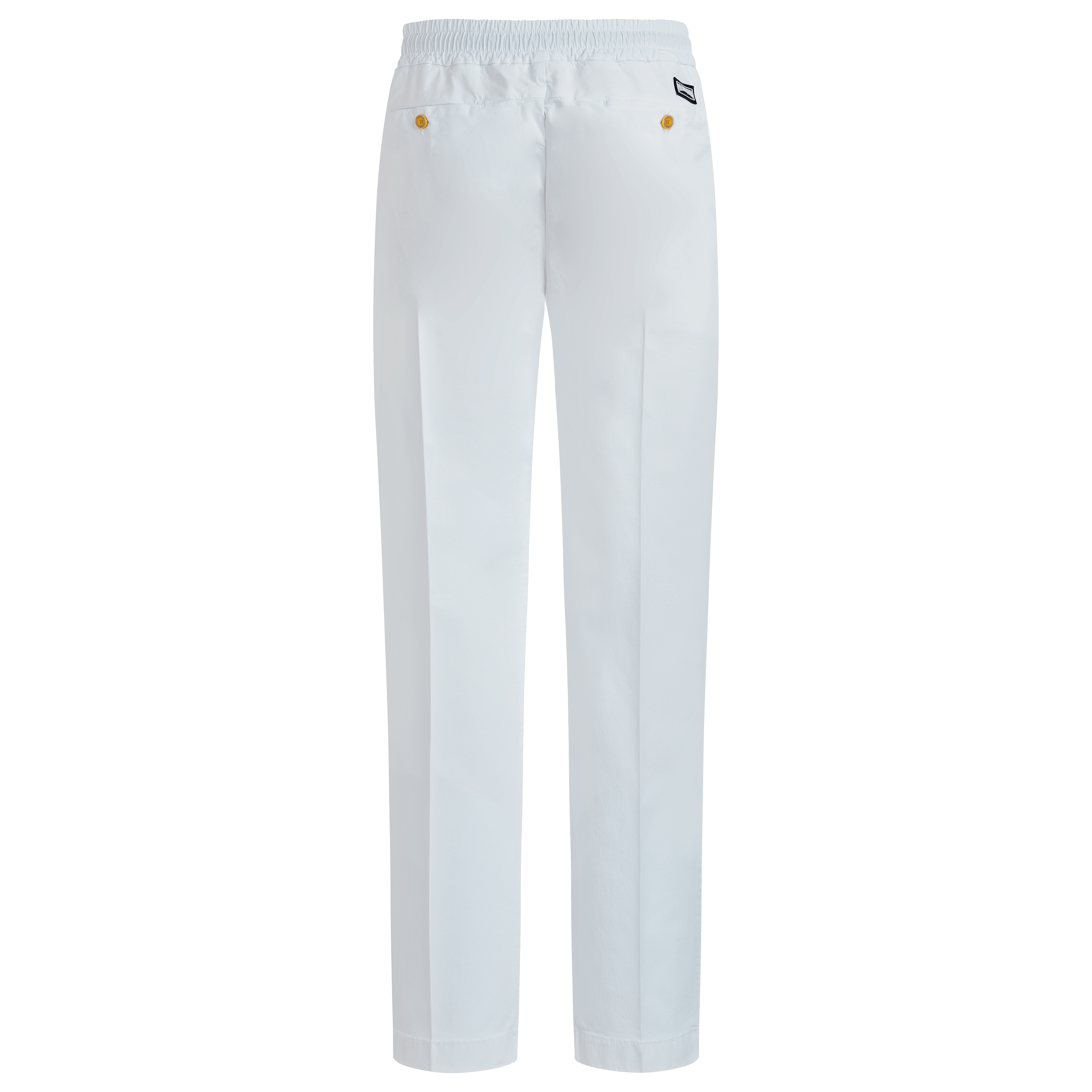 Pantalon Taille Élastique en Coton et Tencel Homme Uni