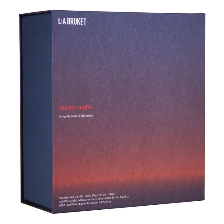 L:A BRUKET Coffret Winter Night senteurs d'intérieur 255 & 200 & 068