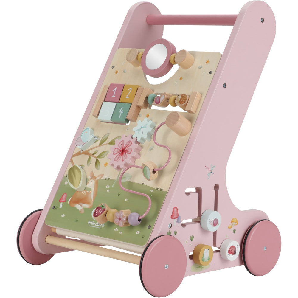 Køb Little Dutch Fairy Garden Pink Multi-Aktivitets Gåvogn