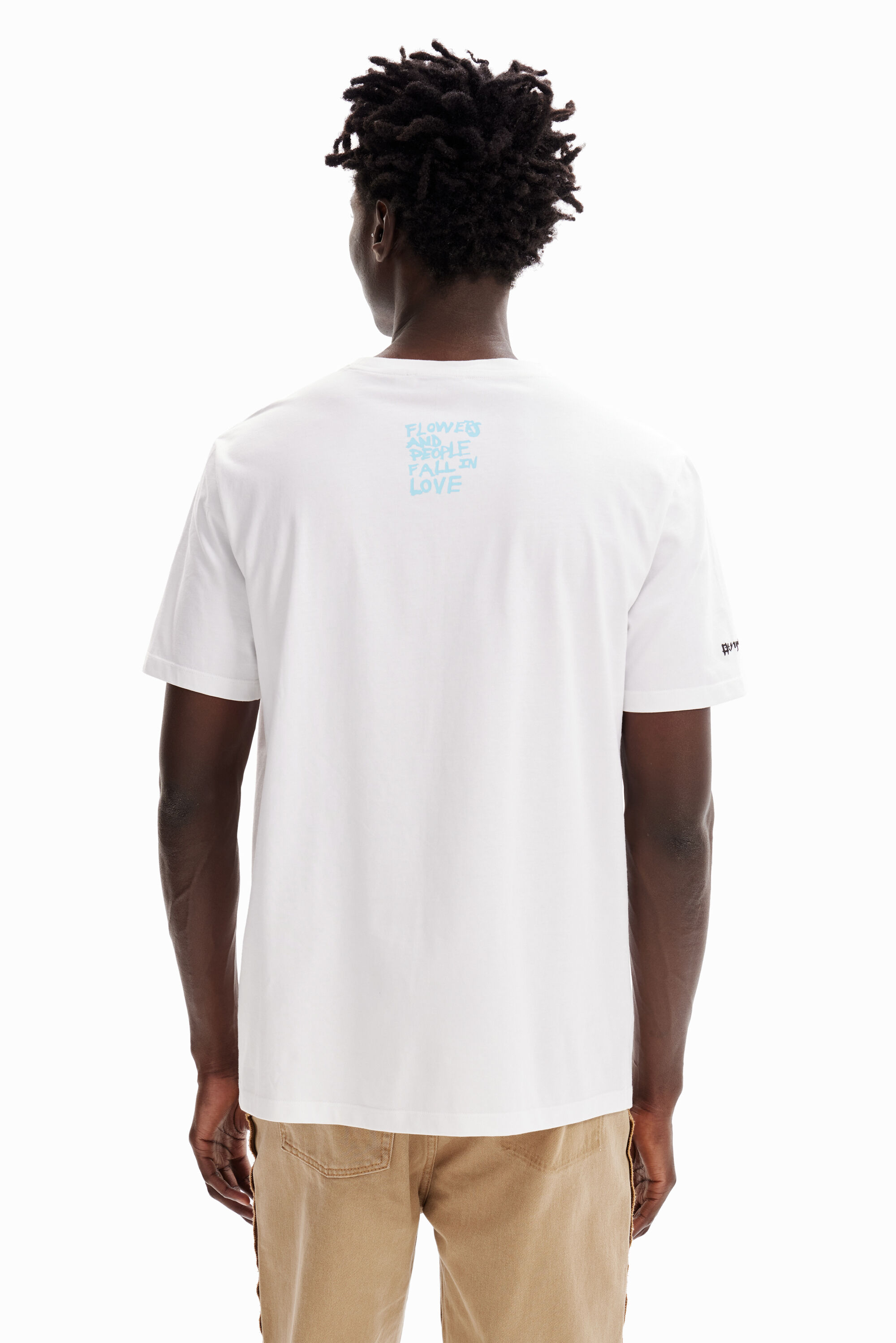 T-shirt décontracté fleur arty