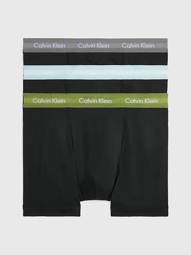 Pacote com 3 Cuecas Boxer - Algodão Elástico
